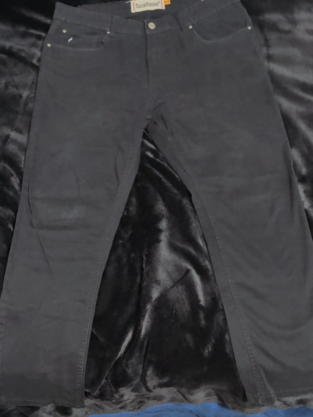 Tailor Vintage Men’s Black Casual Chinos